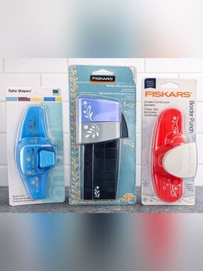 Fiskars Border Punch Bundle Craft Tools New